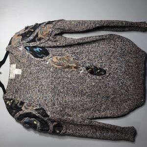 Sabini Vintage 80's Cutout Peacock Sweater